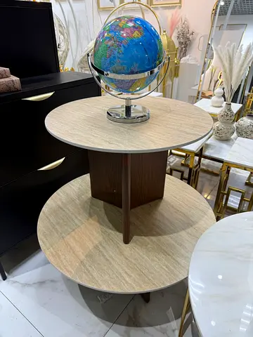 Modern Round Coffee Table with Unique Design