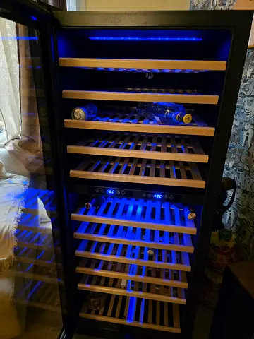 Terim wine Fridge dual temperature new model 128 bottles capicaty child lock, led display,