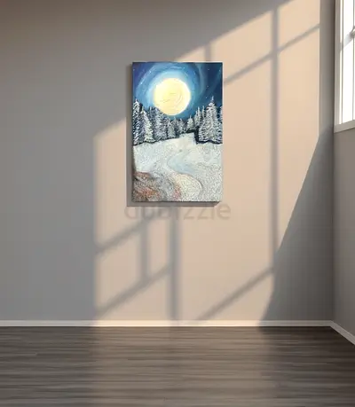 Winter Landscape original Hand Painting