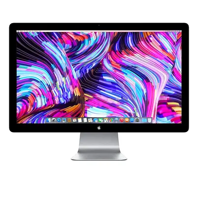 Apple (MB382LLA)24 inch Cinema Display Sliver Built-in FaceTime Stereo Speakers Subwoofer Monitor