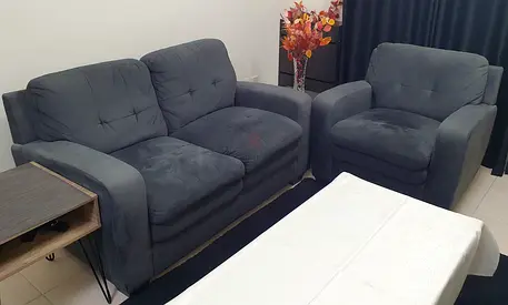 Sofa Set 2+1. Gray.