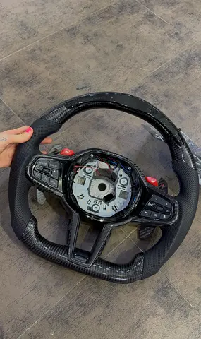 BMW Steering Wheel Upgrade Carbon Fiber Leather G chassis