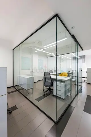 Glass partition