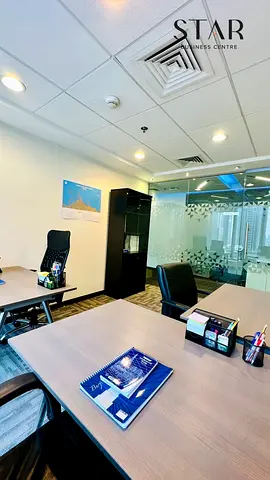 Only AED 6,000/Month - Promotional Unit for Today ! – Private Office - Fully Furnished with 4 Visa Quota!