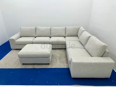 Perfect condition IKEA vimle beige color sofa with footstool