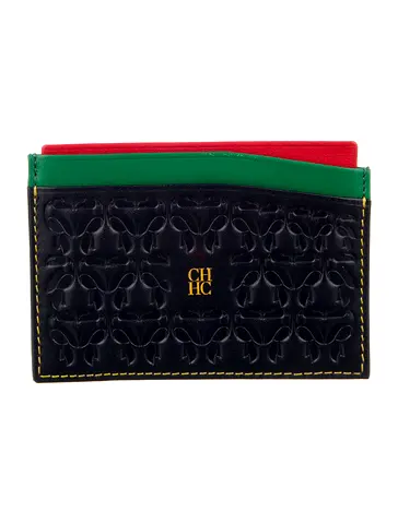 Carolina Herrera Handcrafted Card Holder Wallet