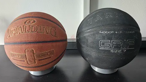 Set of Two Basketballs with supports