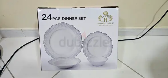 24 Pcs Dinner Set - Golden House