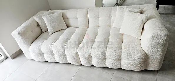 3 seater soft fleece sofa
