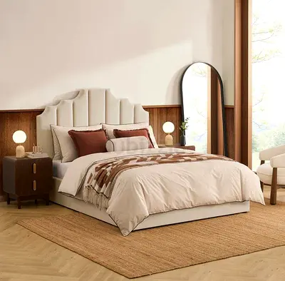 King size brand new fully custom made bedframe, Hydraulic storage can be installed.