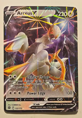 Arceus V Pokémon card
