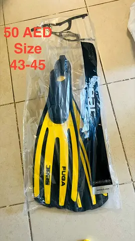 Fins for Swimming or Snorkeling - Size 43-45