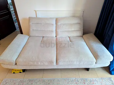 Brazil 3-Seater XL Fabric Sofa with Adjustable Back