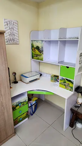 Modern Study Table with Storage