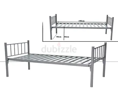 Metal Frame Single Bed 90x190 cm