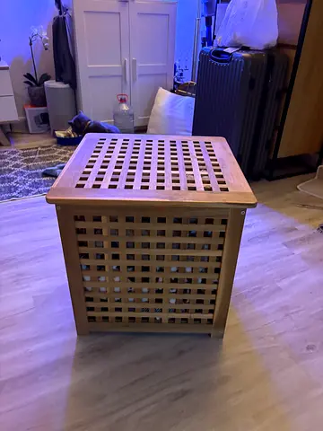 Acacia Side Table storage - 50x50 cm