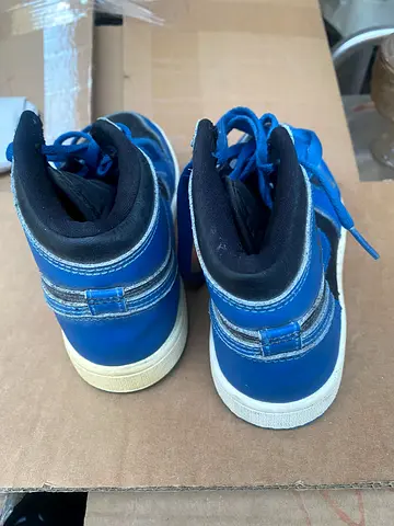 Blue High-Top Sneakers