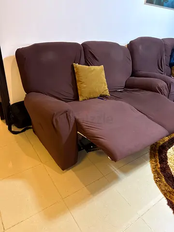 Recliner Brown Sofa - 3 seater 2 seater