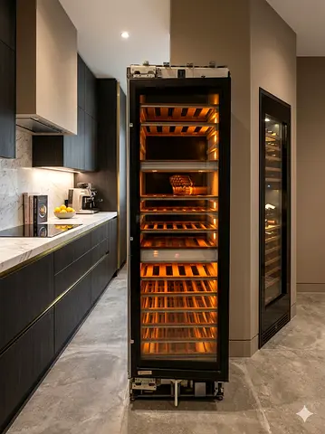 Miele latest model KWT 1612 vi/46fd 120 bottle wine fridge dual temperature fully-integrated built-i