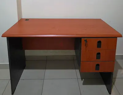 Wooden Office Table with Drawers