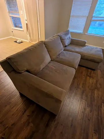 Cratebarrel axis L shape sofa