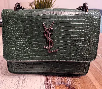 Stylish Green YSL Handbag