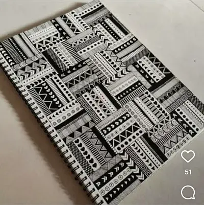 Artistic Black and White Sketchbook