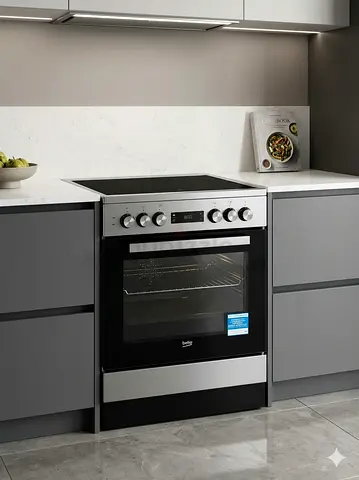 BEKO latest model full electric ceramic 4 hobs cooking range oven fan stove 60x60 cooker by KD