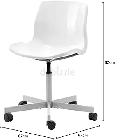 Ikea Snille White Swivel Office Chair