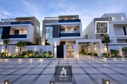 Modern 5-bedroom villa with contemporary finishing, prime location. Ground floor, first floor, and roof. Registration fees included. Ready to move in.