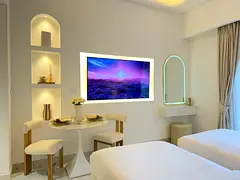 Luxury Furnished Studio with Balcony | Azizi Riviera | Monthly &amp; Short Term