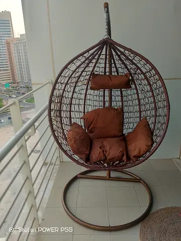 Stylish Hanging Egg Chair with Cushions