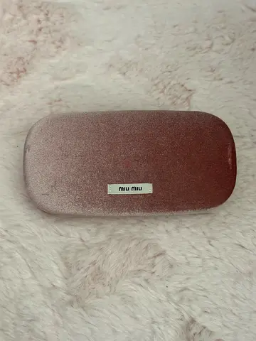 Miu Miu Large Sunglass Eyeglass Case, pink
