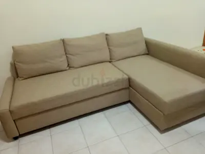 Comfortable L-Shaped Sofa in Beige