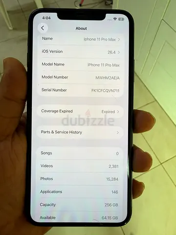 Apple iPhone 11 Pro Max 256GB- UAE