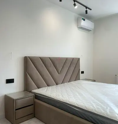 Stylish Bed Frame with Nightstands