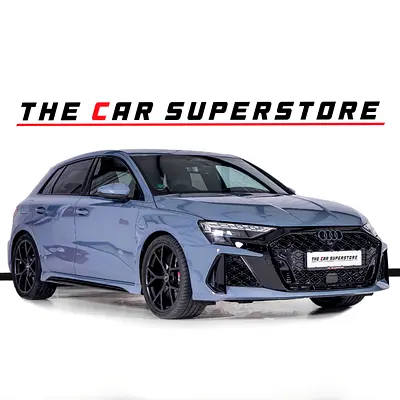 Audi RS3 Sportback-AL Nabooda Warranty And Service Contract-Kemora Grey-19Inch Satin Black Rims