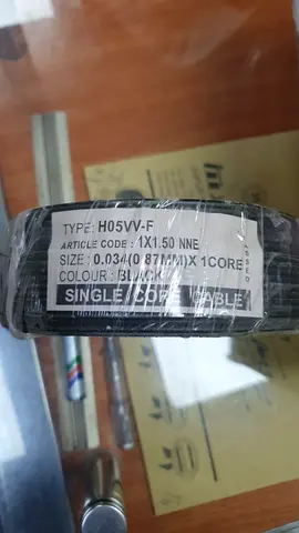 H05VV-F Electrical Cable - Black 1.5mm only one pic £15