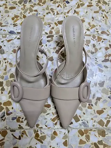 Charles  Keith Pointed Toe Slingback Heels