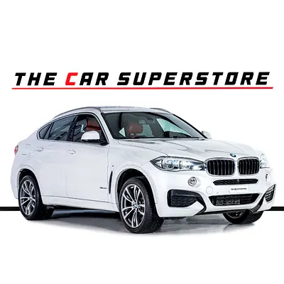 BMW X6 35i X-Drive-MSport-GCC-Pearl White-Premium Red Leather Interior-M Sports Seats