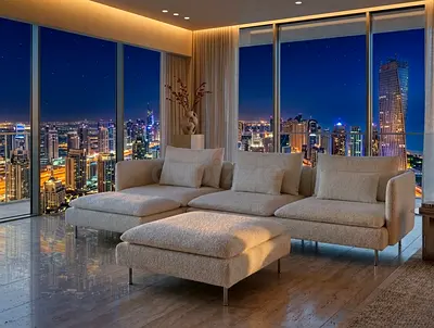 3-seater sofa with matching ottoman, offering extra comfort and functionality. Great for relaxing an