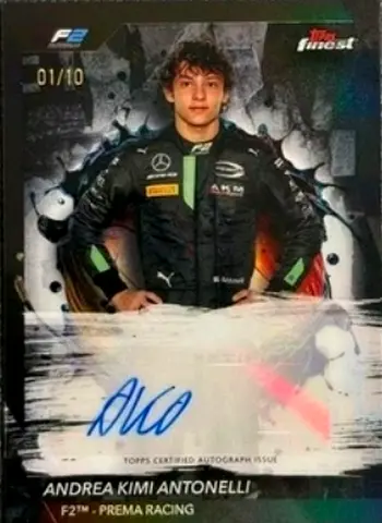 Andrea Kimi Antonelli Autographed F2 Trading Card 1/10