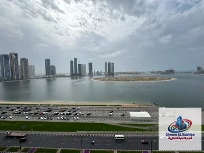 اجمل 3 غرف وصاله كبيره فى الخان واجمل اطلاله بحريه  2 بالكونه  5 حمام وغرفه خادمه ماستر مع تكيف مجانا  ومسبح وجيم وباركن مجانى