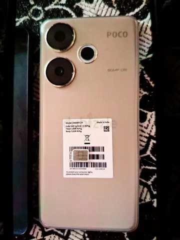 Smartphone with Colorful Background Display.