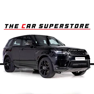 Range Rover Sport HSE-GCC Specs-Black On Black-22 Inch Gloss Black Rims-Panoramic Roof