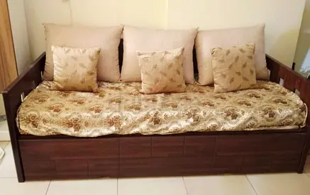 Wooden Sofa Day bed with Underbed  Storage