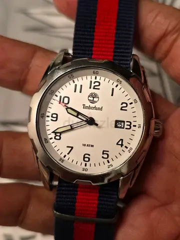 Timberland Mens Fabric Band Watch