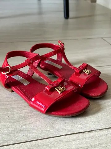 Dolce  Gabbana Kids Sandals Red Size 30