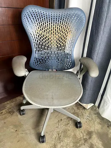 Mirra chair by Herman miller/ blue/ gray