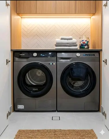 Samsung latest model 9 kg washer door in door  9 kg heatpump dryer separate set